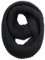 GB-W-S-J1 Damen/Herren, dicker Winter-Strick, Unendlichkeits-Schal, grob, warm, gestrickt, für kaltes Wetter, Schwarz , One size