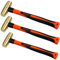 WEDO 3-teiliges Messhammer Set, 1lb&1-1/2lb&2lb, Schlittenhammer Kit, massiver Messhammer Hammer, Fiberglas Hammer Griff, Die-Forged, Korrosionsbeständig, DIN Standard
