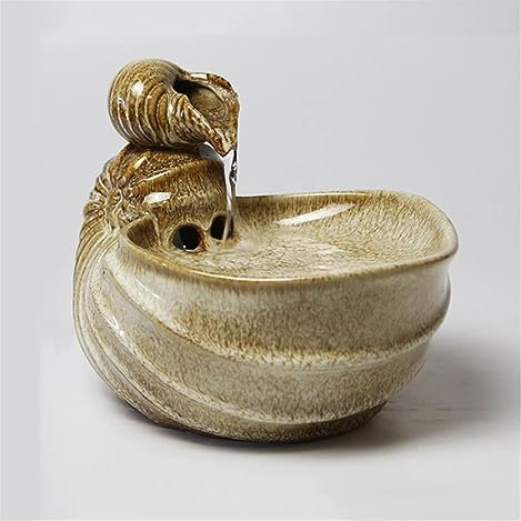 BebeXi Fontana Grande da Giardino Esterno fontanella Zen Piccola Fontana da Tavolo Fontana da Tavolo per Interni - Fontana da Tavolo in Ceramica per Soggiorno