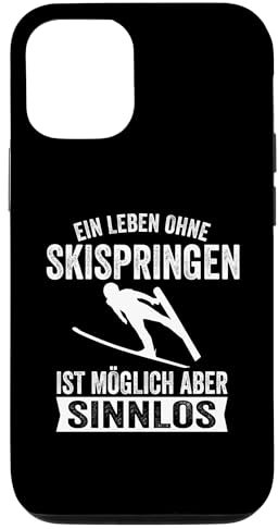 Skispringen Skifahren Fliegen Skispringen Skifahrer Geschenk Hülle für iPhone 15 Pro