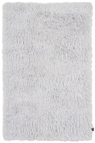 Teppich aus 100% Schurwolle; handgewebt | Größe: 140 x 190 cm; Farbe: Grau | Tom Tailor - Fluffy