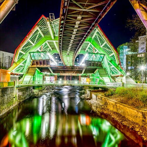 Pro-Art Glasbild Wuppertal, 20x20 cm
