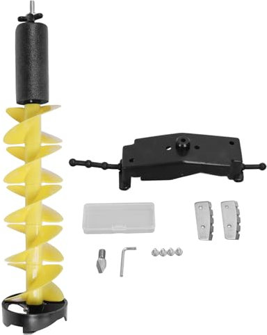 Foret à glace pour tarière de pêche Foret à tarière électrique sans fil en nylon avec perceuse de positionnement en hiver Équipé pour les amateurs de pêche sur glace Tarières à