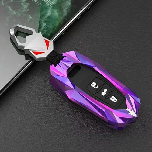 Autoschlüssel Hülle für Audi A3 Sedan,Metall Autoschlüssel Gehäuse mit Schlüsselanhänger Autoschlüssel Schutz Kratzer Abnutzung Schlüssel Tasche Etui Box Cover Auto Deko,A-3