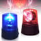 LED Blinklicht, 2 Stück LED-Partyleuchte im BlauRotlichtdesign, LED Rundumleuchte mit Drehendem Reflektor, 360° LED DJ Blitzlichte, Batteriebetrieb DJ Partybeleuchtung, Dekoration für Party Club
