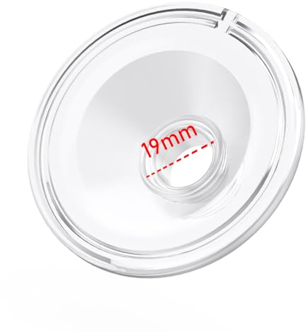 1pcs Silicone Flange 19mm Compatible with Momcozy S12 Pro/S9 Pro/TSRETE S12/kmaier S12 Breast Pump，Flange Wearable Breast Pump Replacement Accessories,Shield 19mm Flange Parts