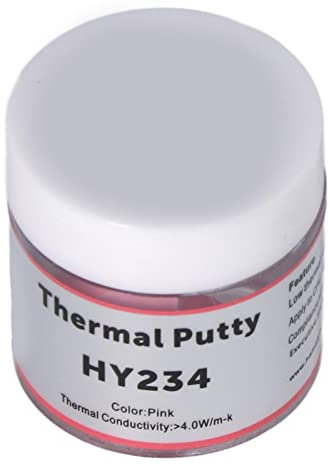 Pasta Térmica Compuesta Grasa de Silicona Buen Aislamiento Refrigeración HY234 CPU Disipador de Calor Rosa (10g)
