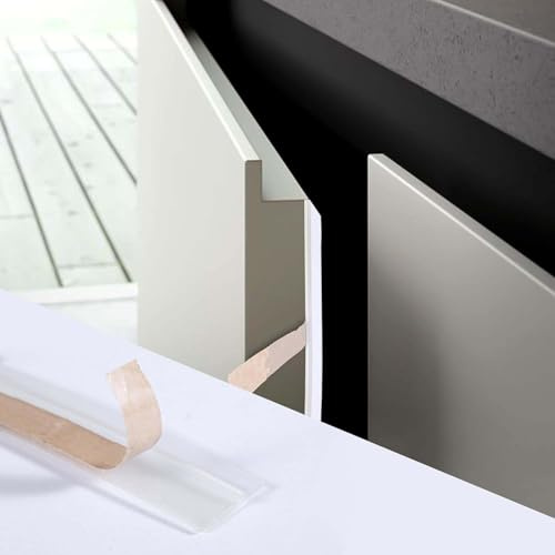 2.8M Wardrobe Cabinet Door Seal Strip Self Adhesive,Cupboard Door Dust Strip,Gap Filling Sealing Weather Stripping,Clear