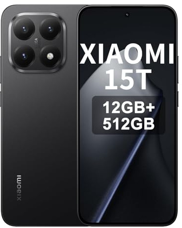 XIAOMI 15T Smartphone 12GB+512GB – Processore MediaTek Dimensity 8400 – Ultra,Batteria 5500mAh con ricarica rapida 67W, fotocamera Tripe Leica 50MP,Resistenza IP68,Nero(Non con caricatore incluso)