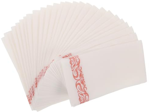 Zerodeko Serviettes de Table en Papier Imprimées Rose Gold Lot de 50 Feuilles Jetables pour Mariage Fêtes et Événements Serviettes Décoratives Pliées pour Réception et Anniversaire