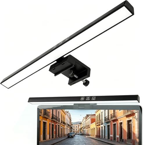 nsihing Monitor Lampe, Computer Monitor Light Bar, Led Monitor Beleuchtung, 33CM USB PC Bürolampe dimmbar Anti-blaues Licht, für Computer Home Office