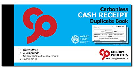 Cherry Printers Durchschreibebuch für Kassenbelege, 99 x 210 mm, 50 Sets