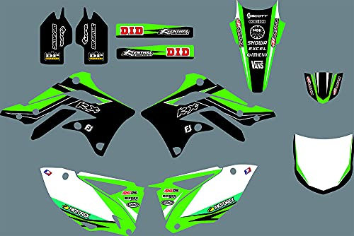 DST0687 Custom Kawasaki Motorrad Aufkleber-Kit Motorcross Grafik Dirt Bike Aufkleber für Kawasaki KXF 450 2012 3M Adhesive Decals