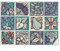 Kiwistar Fliesenmuster Stickerfliesen Klebefliesen Fliesen-Folie Sticker Aufkleber Küche Wand-Fliesen überkleben 33 x 33 cm 12 Stück im Set