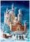 Papier Adventskalender/Weihnachtskalender mit Bildern und Glimmer für Kinder und Erwachsene Schloß Neuschwanstein