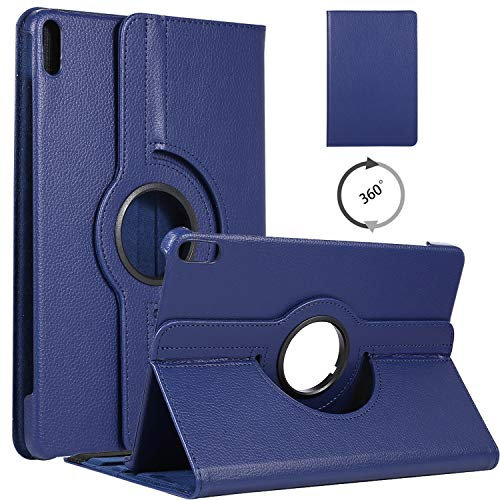 WHWOLF Housse Compatible avec Huawei MatePad Pro Coque 10.8 (2019) avec Support 360° Rotatif Multi-Angle Antichoc Tablette Étui Protection Haute Qualité Coque Huawei MatePad Pro Housse -Bleu