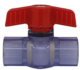 Vanne boisseau pvc 20 25 32 40 50 63mm vanne a coller robinet boisseau sphérique vanne a bille piscine a sphere (Diamètre Intérieur 20mm)