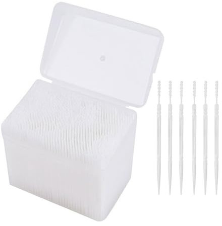 Palillo de dientes de plástico desechable, palillo dental portátil, práctico, palillo de dientes oral con funda transparente, 1100 unidades, doble cabeza, suave, cepillo de limpieza de dientes