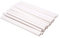HaGa® Lot de 24 baguettes de finition pour bandes brise-vue en polyéthylène blanc - Clips de fixation