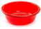 Acan Tradineur - Cubo, Barreño, Tina Multiusos - Fabricado en plástico - Producto y Utensilio de Limpieza - Forma Redonda - Capacidad de 30 litros - Ø 56,5 cm - Color Rojo