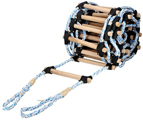 KOTARBAU® Strickleiter für Dachdecker mit Holzsprossen 15 M