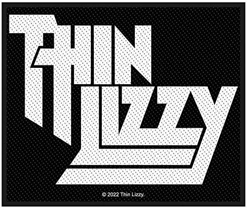 Thin Lizzy Patch Classic Band Logo Official Black Woven Sew On One Size