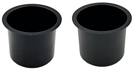 SEETOOOGAMES Lot de 2 porte-gobelets Jumbo en aluminium pour table de poker (noir)