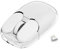 MAMBASNAKE Souris sansfil, 2.4 GHz avec mini récepteur, jolie souris sans fil silencieuse,transparente, rétroéclairage7RGB, suivi optique 1600DPI, souris portable rechargeable 400mAh sans bruit(blanc)