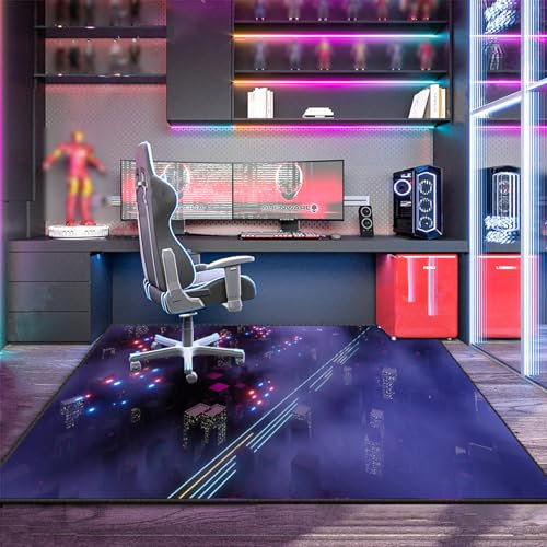 FloAPa Floor Protection Mat Office Chair Carpet Underlay Scratch-Resistant Gaming Office Chair Underlay Protective Mat for Laminate Floor Protection for All Floors,006,40 * 60cm