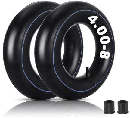 4.80/4.00-8 Inner Tubes,480/400-8 Tire Tube For Mini Bike,Wheelbarrows,Lawn Mowers,Go Kart,Hand Trucks,Trailers,Heavy Duty Innertube With TR-13 Straight Valve Stem 2-Pack