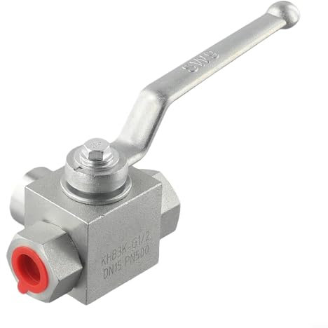 Hochdruck-Kugelhahn, hydraulischer Dreiwege-Hochdruckreiniger-Kugelhahn-Set, 1/4 Zoll bis 3/4 Zoll für BSP, 500 Bar MWP, für Wasser, Öl (G1/4)