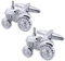 Manschettenknöpfe Hochzeit Silber, Herren Manschettenknöpfe Traktor Kupfer Manschettenknöpfe Herren 21X19 MM
