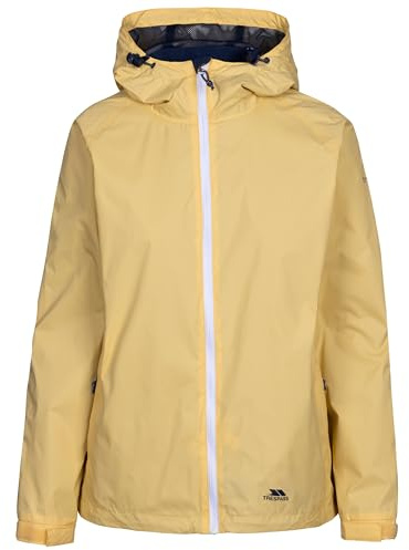 Trespass Damen Regenjacke Tayah II wasserdicht, mit Kapuze (2XL) (Blasses Maisgelb)