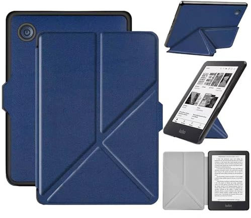ZTAOOPOU Antichoc Housse pour KOBO Clara Colour Coque - Étui KOBO Clara BW 6 Liseuse eBook Housse avec Support Pliant Housse Protection Coque (Bleu)