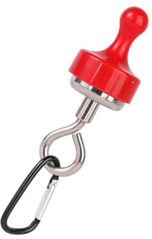 Huvqianu Magnetic Hooks Heavy Duty - Magnetic Quick Release Keychain Aluminum Alloy D - Outdoor Magnetic Hooks, Portable Organizer for Canopy Tent Lights, Keys, Toolbox, Grill, Cabins