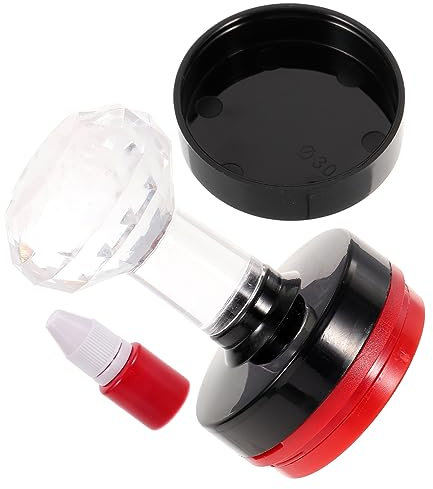 Anneome 1satz Junge Mädchen Uhr Stempel Lehrmittel Für Junge Mädchen Uhrenerkennung Praktische Rote Uhr Stempelmuster Für Kreatives Lernen Und Spiel