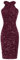 GRACE KARIN Damen Glitzer Kleid Knielang Pailletten Kleid Neckholder Festlich Cocktailkleid Partykleid Weinrot L