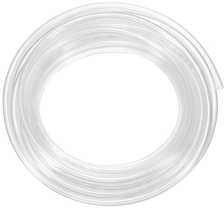 sourcing map Pneumatic Tubing Pipe Pu Hose 6mm OD x 4mm ID 10 Meters(32.8 FT) Air Compressor PU Polyurethane Line Hose Tube for Air Compressor Water Fluid Transfer, Clear