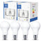 ehomeled E27 LED Glühbirne A60 Kaltweiß (6500K), 470 Lumen 3,4W (=40W), Energiesparende Klassische LED Birne, Ideal für Wohnzimmer, Schlafzimmer & Büro, 4er-Pack