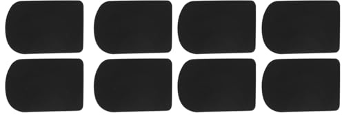 Qusedwey 8Pcs Clarinet/Soprano Saxophone Sax Mouthpiece Patches Pads Cushions Black-0.8Mm