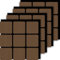 dedeco Akustikpaneel Block 4er-Set - Farbe Walnut | Schallabsorption, Lärmschutz, Wandverkleidung & Deckenpaneel | Holzoptik, Schalldämmung, Akustikverbesserung | Dekoratives Design, Raumakustik