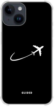 GLIDED Bumper case Handyhülle für iPhone 14 – Stoßfest & Kratzfest, TPU Silikon – Takeoff Design