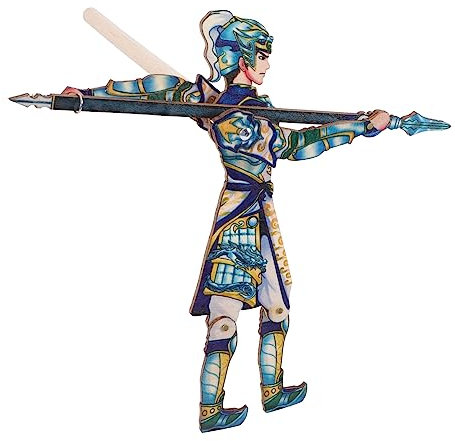 GARVALON Marionetten Für Junge Mädchen Und Erwachsene Traditionelle Chinesische Schattenpuppen DIY-schattenpuppenspielzeug Kreatives Puppenspiel Mit Chinesischen Elementen Feine