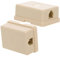 CHICAMPERA 2 Stück Box Anschlussdose Telefon Doppeladapter Leitungsverteiler Low Reach Adapter Verteiler Für Anrufbeantworter Kabelverteiler Beige
