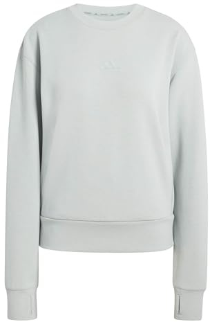adidas Damen D4t Workout Warm Up Crew Neck Sweatshirt