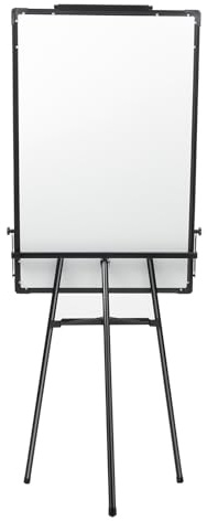 Löschbare Magnetische Weißwandtafel, Flipchart mit Stativ, 61 × 91,4 cm Große Magnetische Pinnwand, Klappbar und Höhenverstellbar, Geeignet Unternehmen, Büros und Schulen