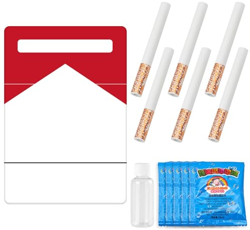 Juguete de Burbujas para Cigarrillos, Aparatos para Hacer pompas de jabón | 13 Piezas Aparatos para Hacer pompas de jabón, con solución de Burbujas de jabón, Juguete para aliviar el estrés