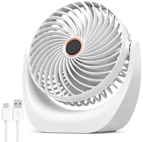 SHAVTNGEUIN USB Ticchventilator Minİ Vontilator mit 5 Geschwindigkeiten, Ventilator Leise, Usb Fan Klei Tragbarer Usb Lüfter für Deskton Büro Zuhause Schlafzimmer KEINE BATTERIEll