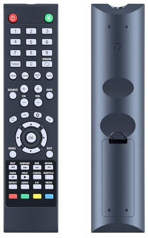 WKOLF Telecomando di ricambio compatibile con TV LCD ZEPHIR ZVS43UHD, ZVS49UHD, ZVS50UHD, ZVD50UHD, ZVD55UHD, ZV32HDS2, ZHS50UHD, ZVS32HD, ZV32HD (senza uscita vocale)