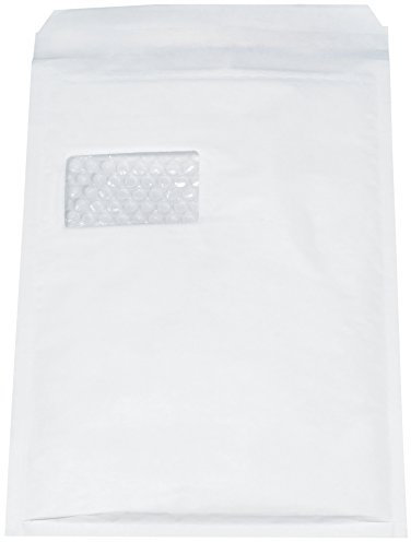 Arofol 2FVAF000514 Luftpolstertaschen Nummer 4 mit Fenster, 100 Stück, 180x265 mm, weiß
